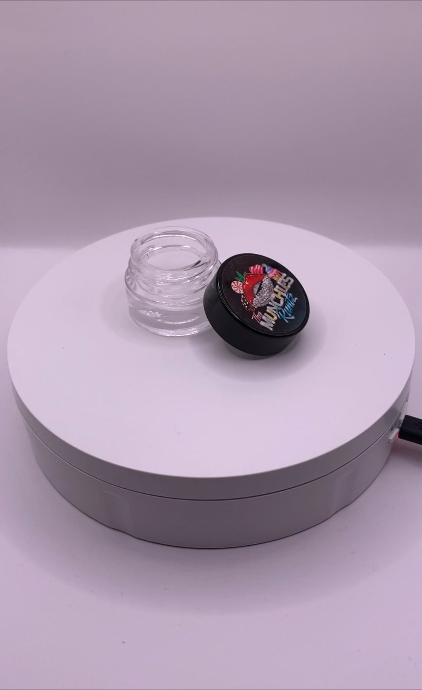 5ml (0.5g-1g) Custom Clear Glass Concentrate Jars