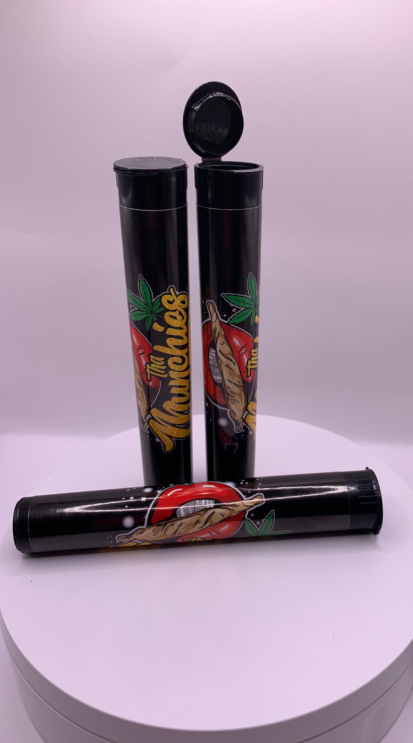 Plastic Pre-Roll Black Tubes