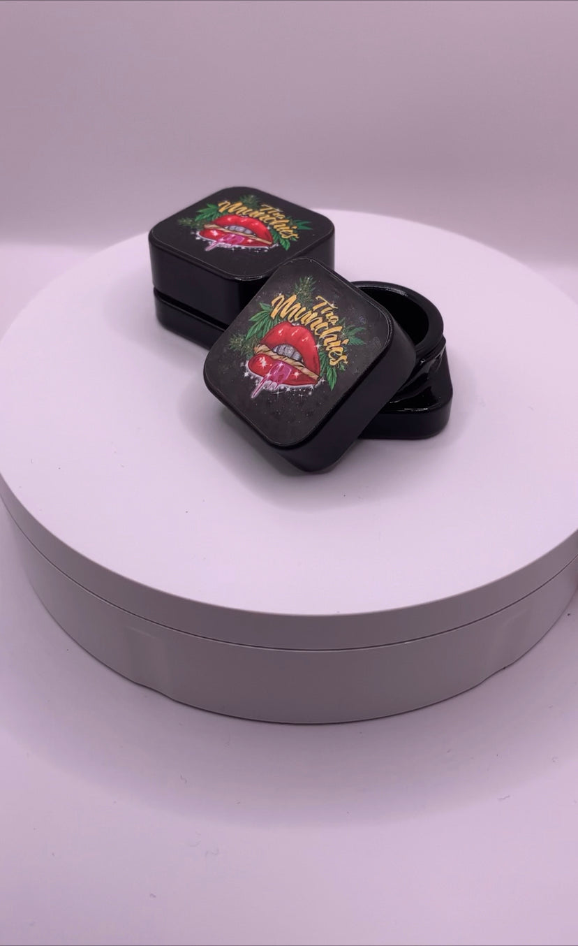 9mL Square Glass Concentrate Jar