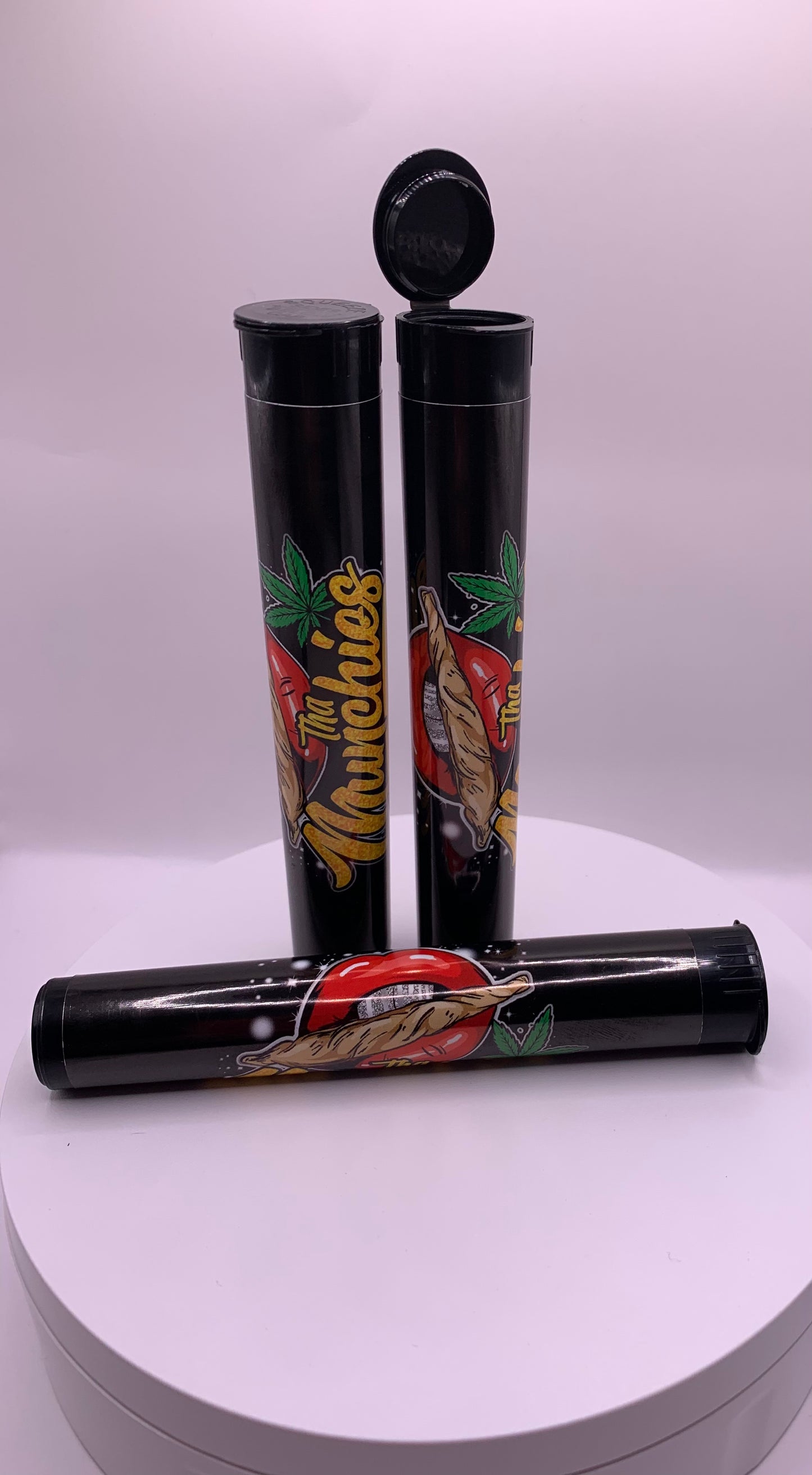 Plastic Pre-Roll Black Tubes