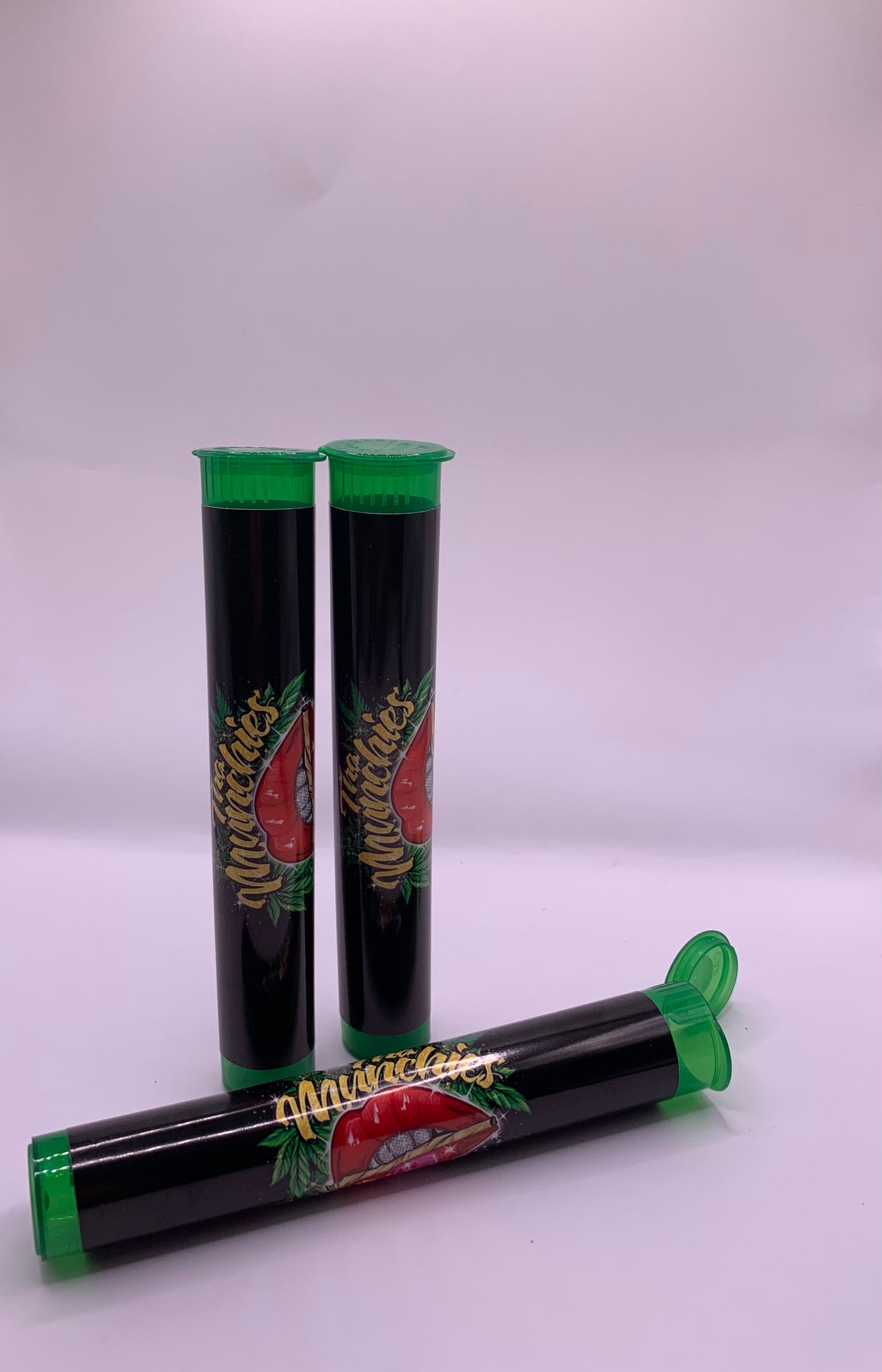 Plastic Pre-Roll Translucent Green Tube
