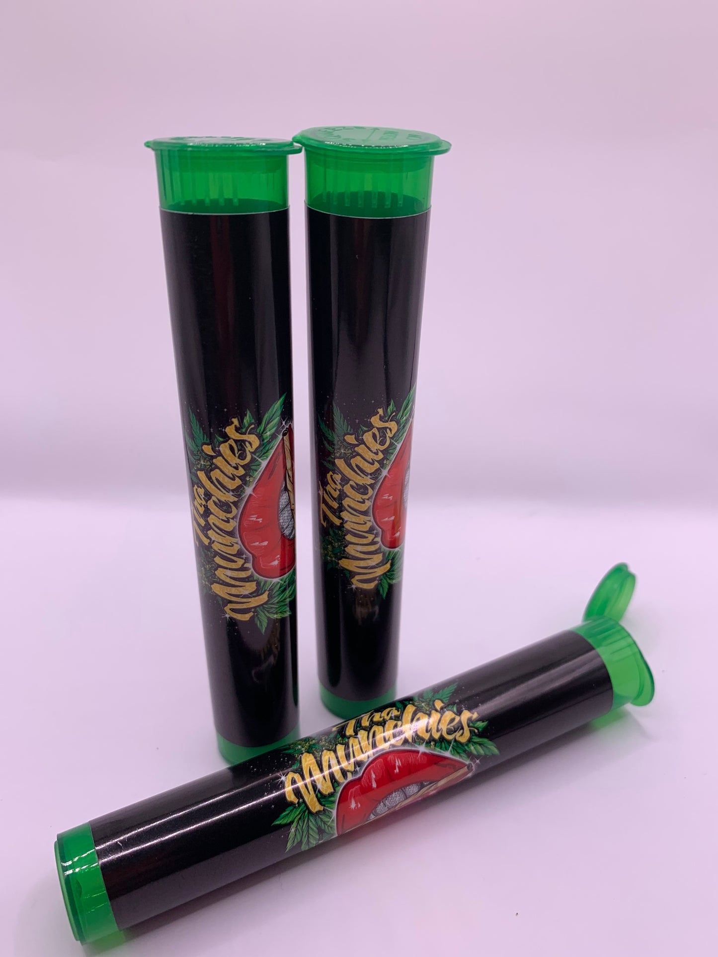 Plastic Pre-Roll Translucent Green Tube