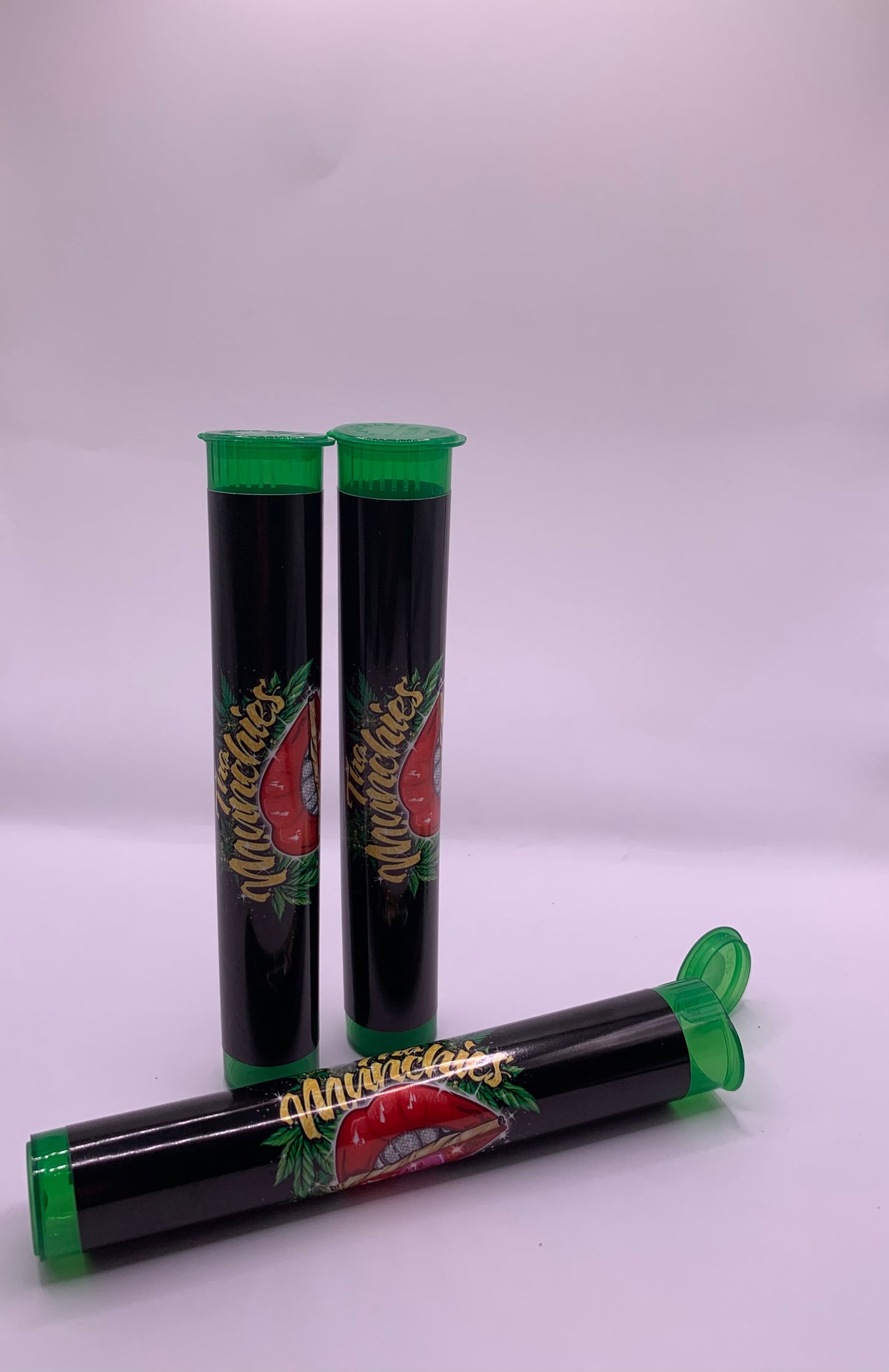 Plastic Pre-Roll Translucent Green Tube