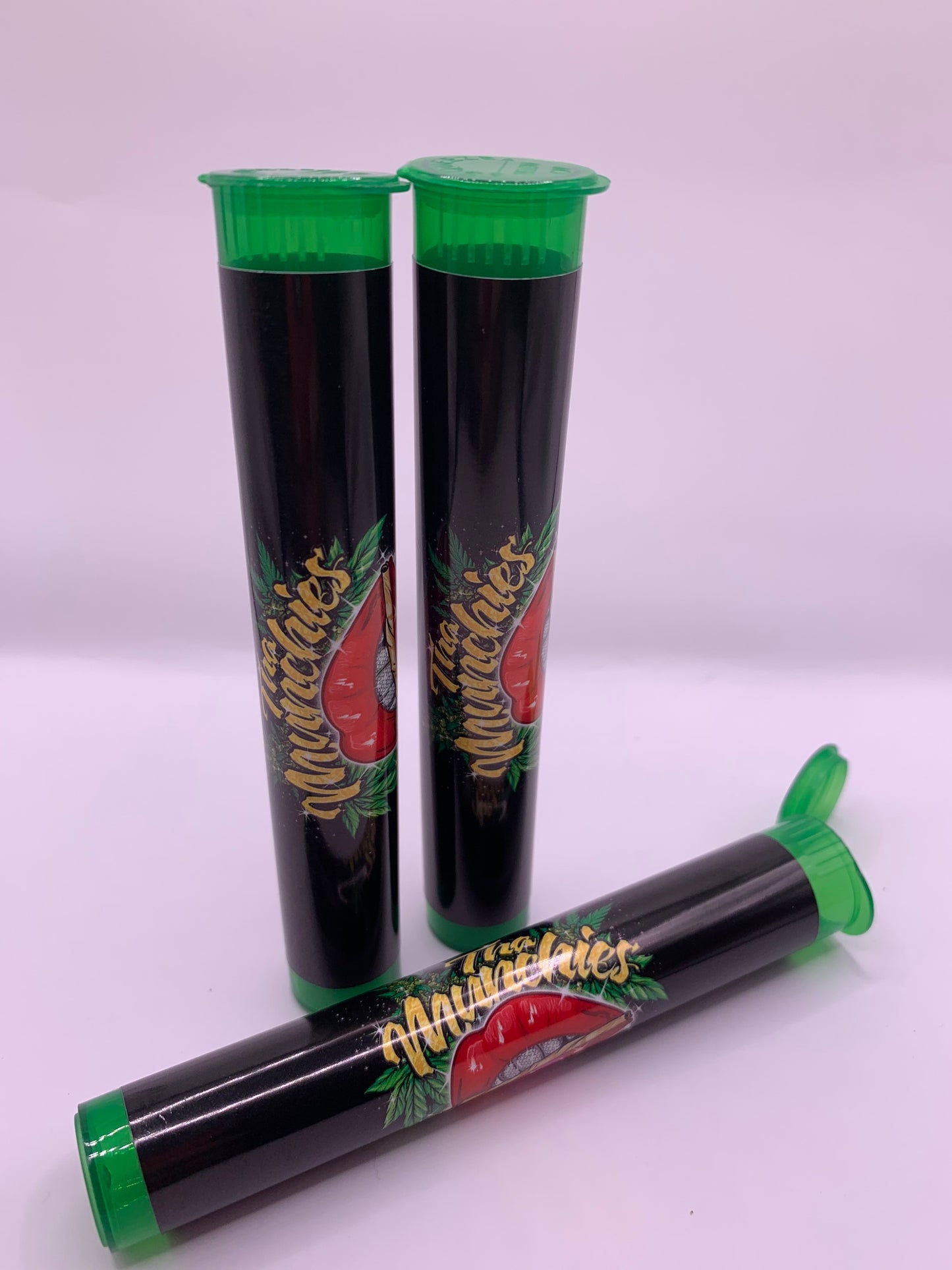 Plastic Pre-Roll Translucent Green Tube