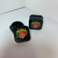 5mL Square Glass Black Concentrate Jar (2) Pieces