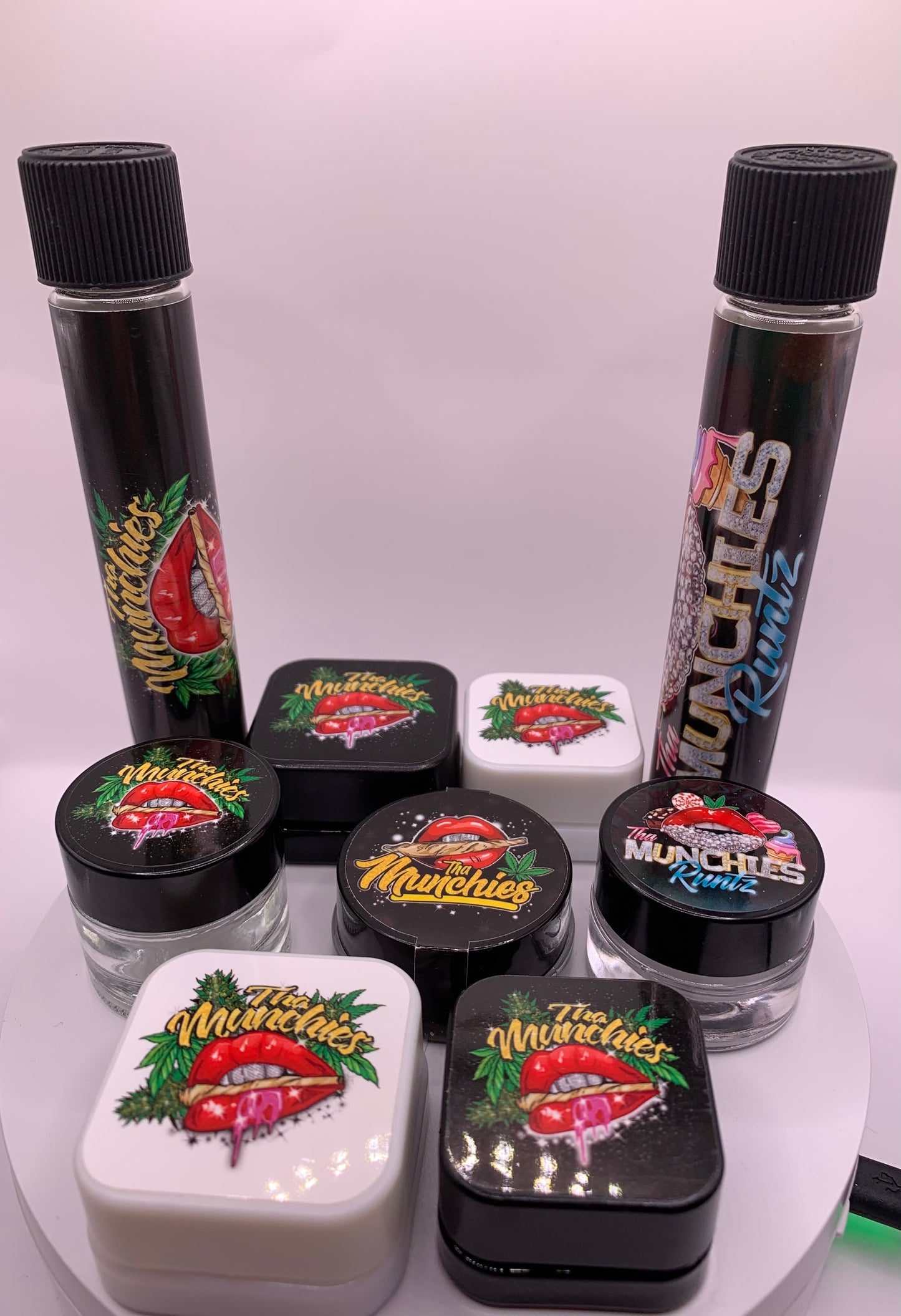 Tha Munchies Weed So Strong, They Gotta Put It In Glass Jars 9 pc Gift Set