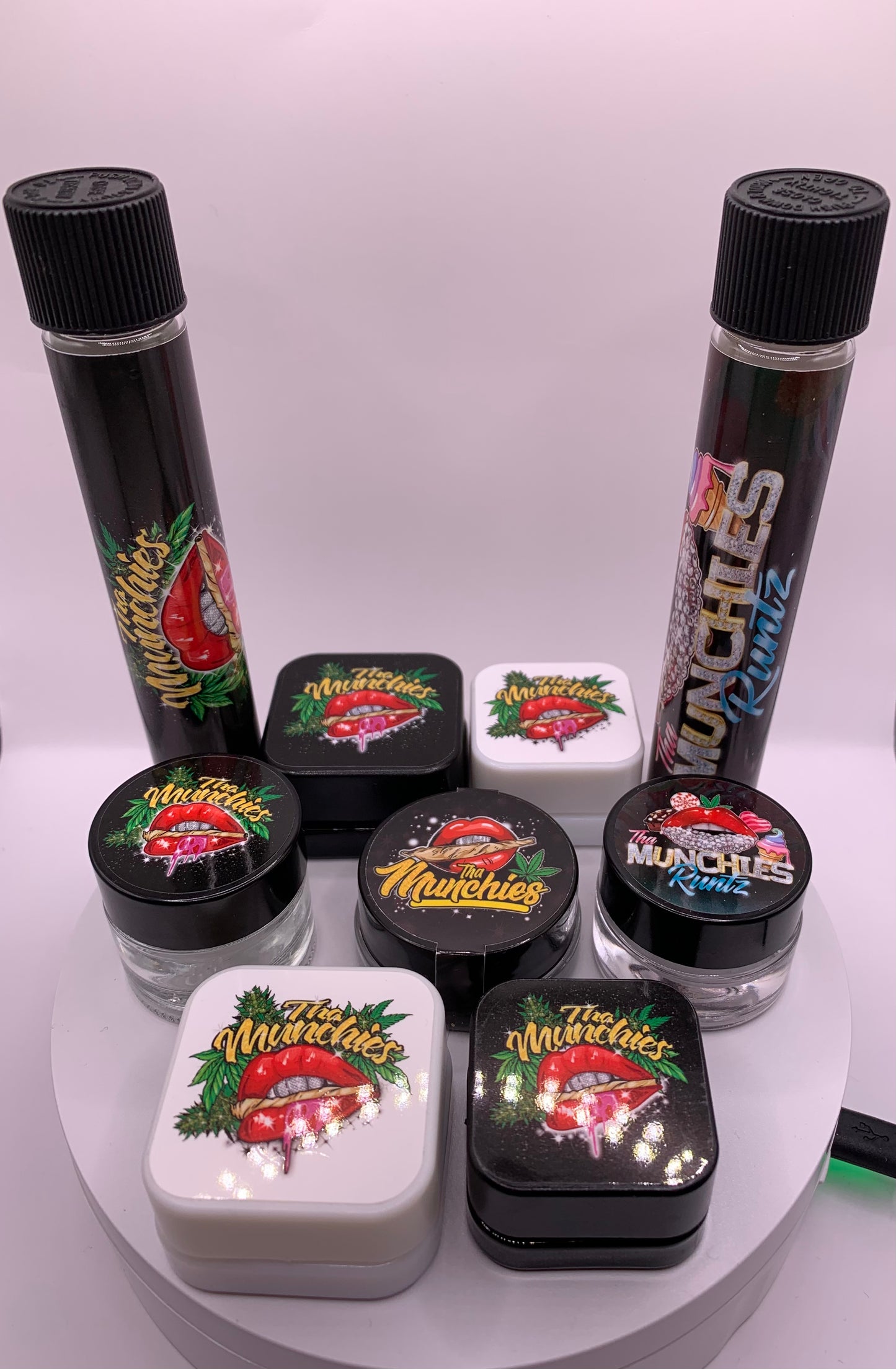 Tha Munchies Weed So Strong, They Gotta Put It In Glass Jars 9 pc Gift Set