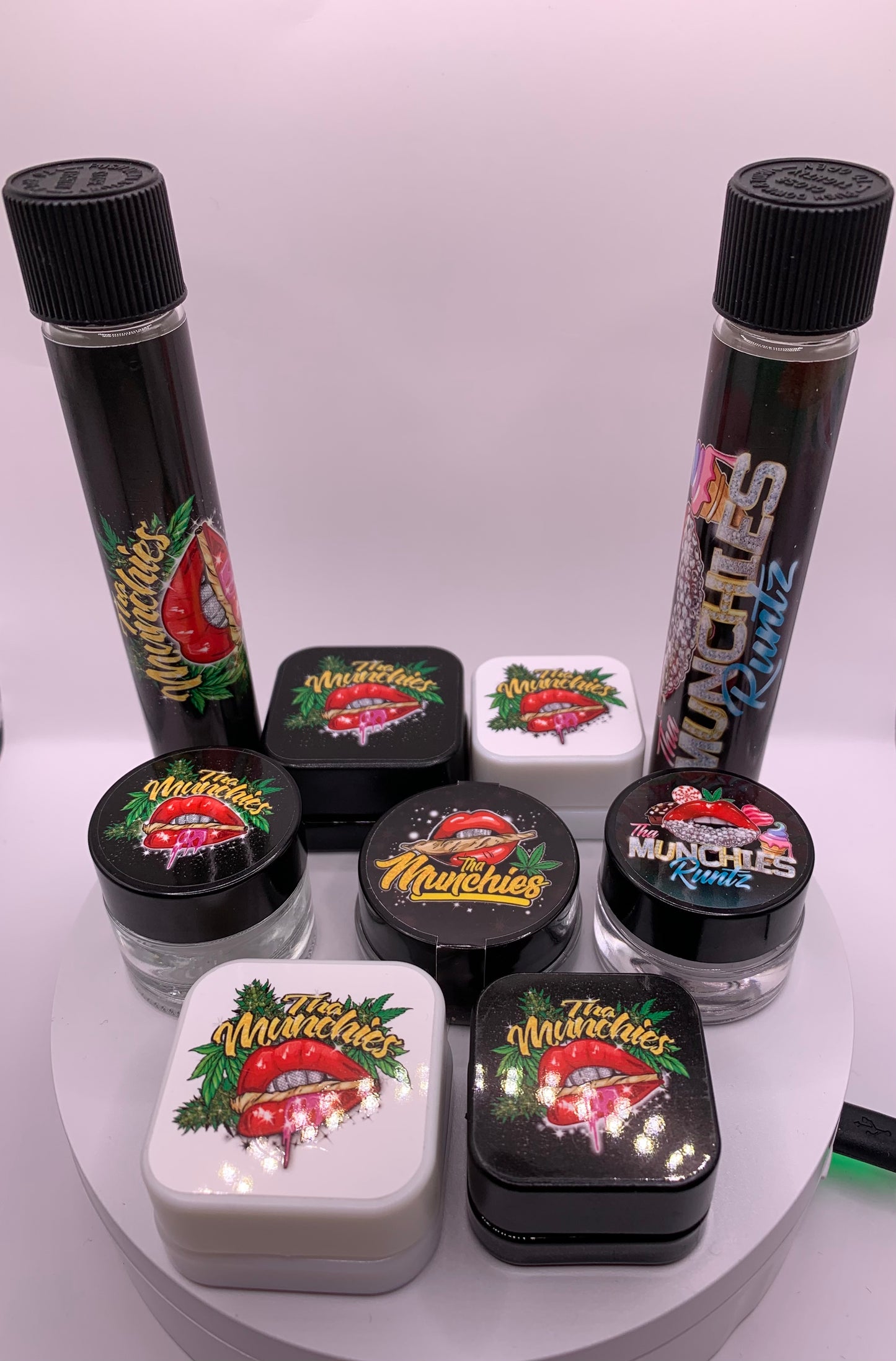 Tha Munchies Weed So Strong, They Gotta Put It In Glass Jars 9 pc Gift Set