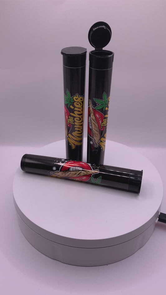 Plastic Pre-Roll Black Tubes