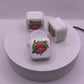 5mL Square Glass White Concentrate Jar (2) Pieces