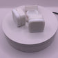 5mL Square Glass White Concentrate Jar (2) Pieces