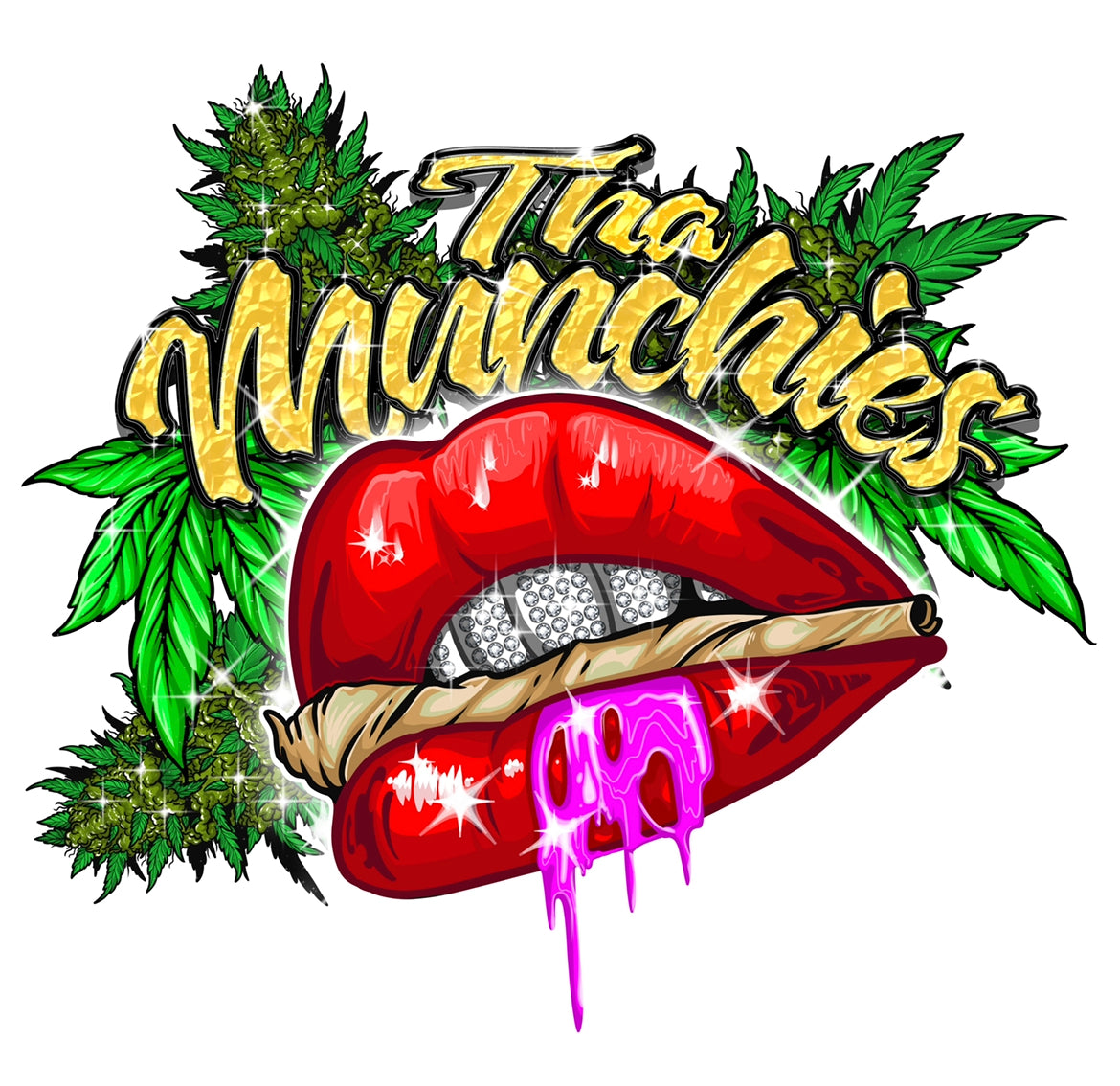 Tha Munchies Spread Tha Word, One Dime At A Time Sampler ! Sticker Set