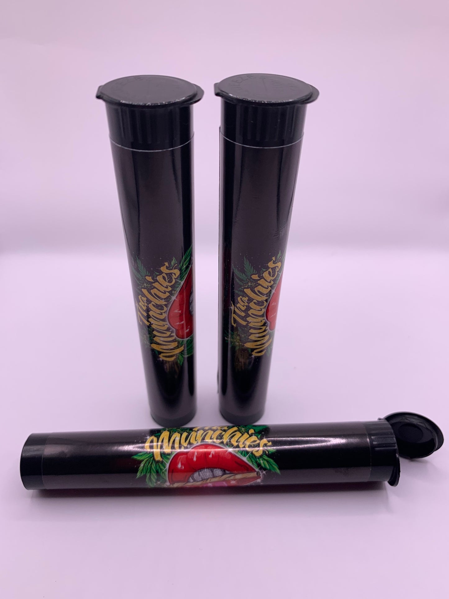 Plastic Pre-Roll Opaque Black Tube