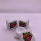 5mL Square Glass White Concentrate Jar (2) Pieces