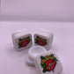 5mL Square Glass White Concentrate Jar (2) Pieces