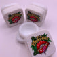 5mL Square Glass White Concentrate Jar (2) Pieces