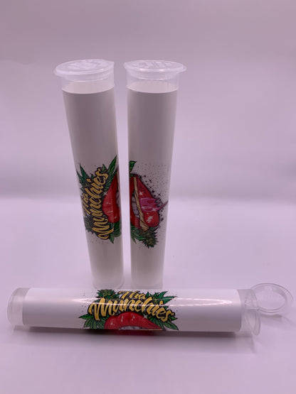 Plastic Vape Pop Top White Tubes (2) Pieces